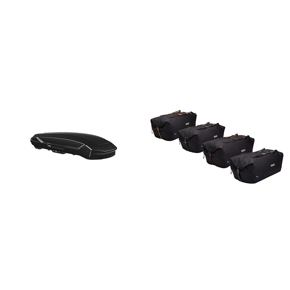Motion 3 XL Roof Box with GoPack Duffel Set Bundle - Cargo Storage Solution