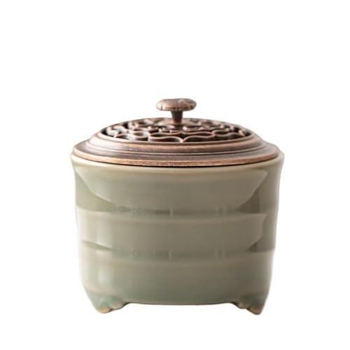 Incense Holder Base Chinese Retro Celadon Incense Burner Home Indoor Sandalwood Agarwood Creative Tea Table Aromatherapy