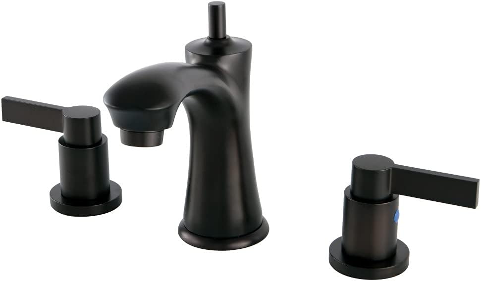 Kingston Brass KB7968NDL 8 in. Widespread Bathroom Faucet, Brushed Nickel