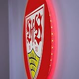 ✅ Das Wandcover von Deinen Bundesliga Fußballverein, ist mit einer coolen LED-Hintergrundbeleuchtung versehen. Dein ganz persönliches und stylisches VFB Stuttgart Wappen extra für Dich zu Hause!