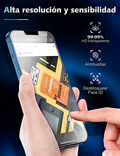 LK [3+3 Stück Schutzfolie für iPhone 13 Screen Protector (6.1), Rahmen-Installationshilfe, 3 Glasfolie für Kameraschutz, Frei von Kratzern Folie,9H Härte Panzerfolie, HD Ultra-klar Displayschutz
