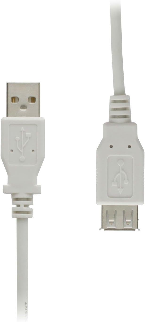 USB 2.0 Extension Cable, A-Male to A-Female USB 2.0 Cable, GearIT (15 Feet 4.5 Meters) (20 Pack) High Speed Passive Extension Cable - White