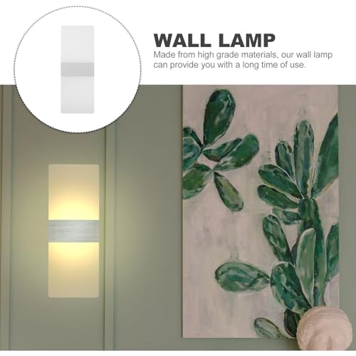 Lámpara de pared luz cálida led para pasillos oscuros sin espacio 5