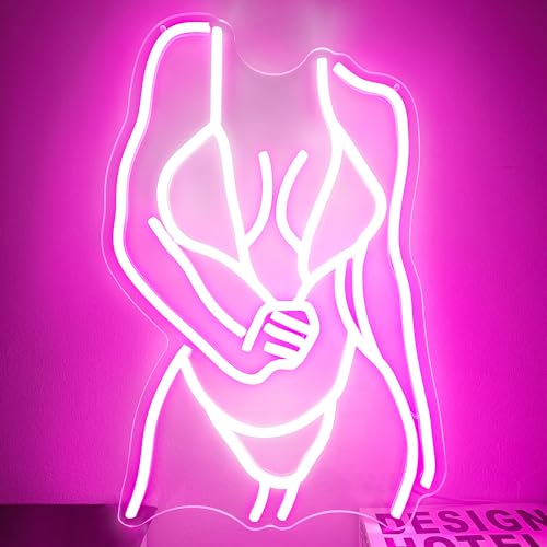 Image of Lady Neon Sign Lady Body Neon Signs for Wall Decor Dimmable Neon LED Signs for Man cave Sexy Girl Women Body Neon Light Sign for Club Bar Home Birthday Party Gifts