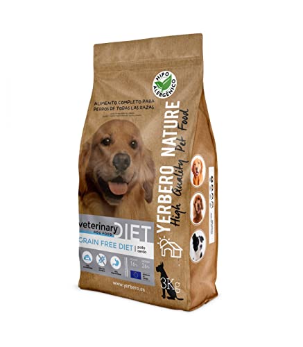 Yerbero Nature Grain Free Diet Pollo y Cerdo ibérico, alimento sin Cereales para Perros 3kg