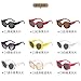 ZHZJQE Big Frame Vintage Cat Eye Sunglasses Women Men Sun Glasses