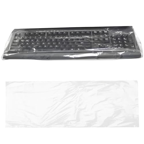 250 PCs Disposable Keyboard Cover Sleeves 6' x 18' by Omnia ONE | Waterproof, Hygienic Barrier – Single-Use, Universal Fit – Ideal for Medical, Dental, Office & Lab Keyboards