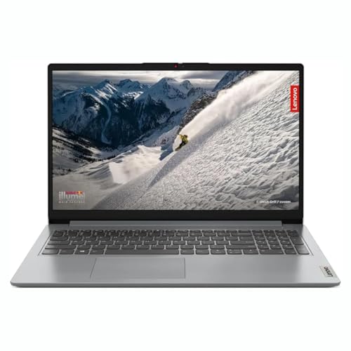 Lenovo IdeaPad 1 15ALC7 AMD Ryzen 5 5500U 15.6" FHD Thin and Light Laptop (8GB/512GB SSD/Integrated AMD Radeon Graphics/Windows 11 Home/Office Home 2024/1Yr ADP Free/Cloud Grey/1.61Kg), 82R4011PIN