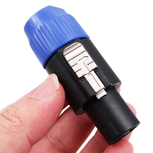 WANGCL 10 PCS NL4FC Speaker Cables Plugs Waterproof Speakon Connector Speakon To Jack Cable CANNON Plug with Twist Lock Fit for Cable Diameter 6~15mm - Image 3