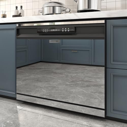 EPPKILY Mirror Stickers for Walls Flexible Silver Mirror Paper Waterproof Self Adhesive Contact Paper Peel and Stick Mirrors Vinyl Wallpaper Sticker for Craft Countertops Home Decor DIY 15.7