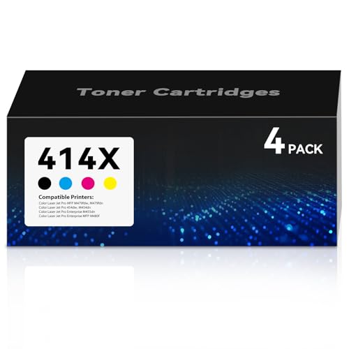 Cartouche de toner 414X pack de 4 couleurs pour imprimantes laser M479fdw M454dw