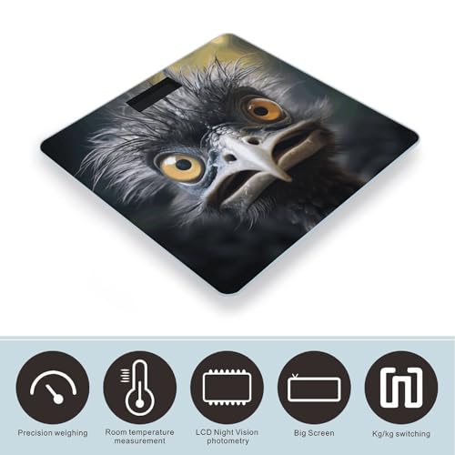 Báscula Digital de Baño Precisa con Pantalla LCD y Vidrio Templado miniatura 3