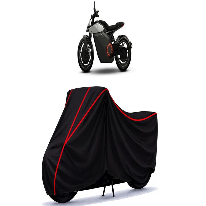Image of Ola Roadster Water Resistant Bike Cover for All Motorcycles & Rain | Heavy Duty Taffeta Fabric | UV Protection, Dustproof, Scratchproof | All Weather Two Wheeler Body Cover with Elastic Bottom