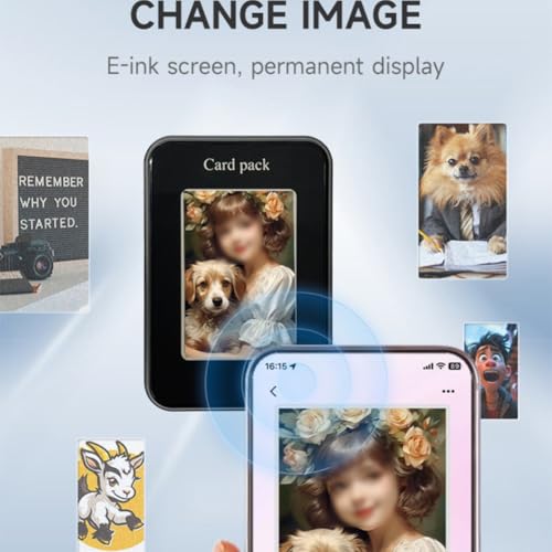 Tarjetero de pantalla digital personalizable accesorio ligero ABS para teléfonos iOS 7