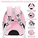PETSWEET Cat Backpack Carrier, Back Expandable Pet Backpack with Bubble Window, Airline Approved Pet Travel Bag for Small/Medium Cats & Puppies, Hiking, Camping, Outdoor Use (Pink)