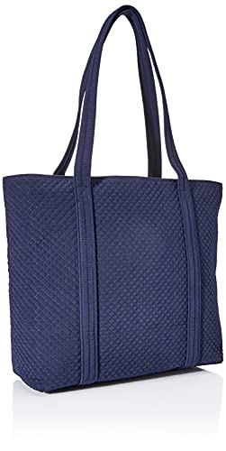 Vera Bradley Women's Microfiber Vera Tote Bag, True Navy, One Size #TOP1