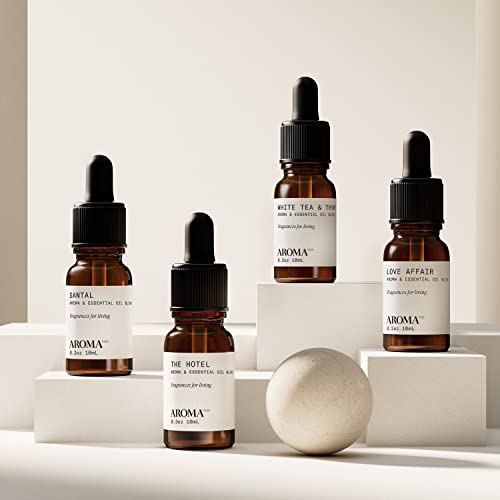 Aromatech The Bestsellers Set | Gift Set Of Aroma Diffuser Essential Oils Blend Of Santal, The Hotel, White Tea & Thyme, And Love Affair - 10 Milliliter #TOP2