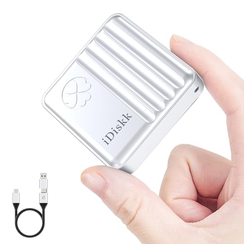 Image of iDiskk Disk 10Gbps M.2 NVMe SSD Enclosure with Active Cooling System for iPhone 15,Windows,Android,OS, USB C 3.2 Gen2, Enclosure NVMe Reader Supports M Keys and Size 2230 SSDs, Supports Up to 2TB
