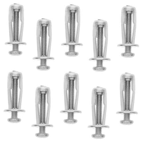 LALADEFIEE DIY Home Fixing 10pcs Petal Expansion Screws Zinc Plated Steel Jack Nuts for Thin Walls Quick Installati