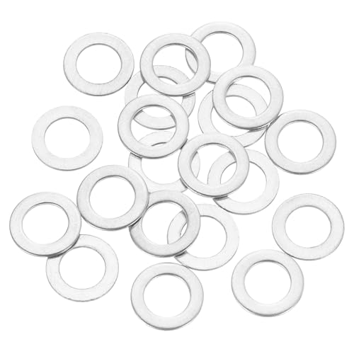 uxcell 20 Pcs M5 Flat Washer, 5x9x0.5mm 304 Stainless Steel Flat Spacers for Screw, Bolt, Automotive, Industrial Machinery
