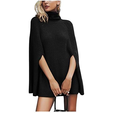 Poncho Col Roulé en Laine Landove Cover