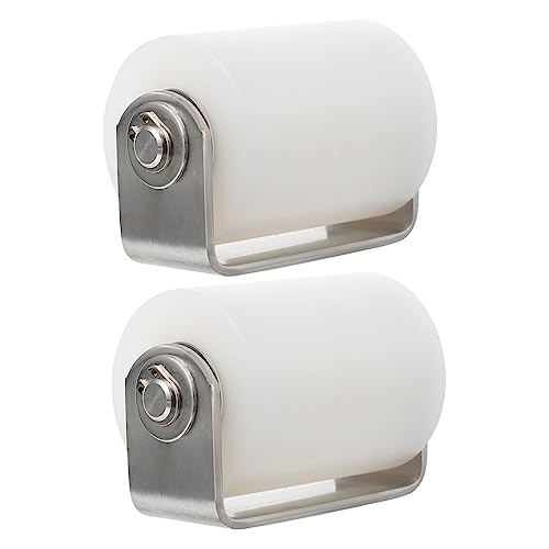 Uonlytech 2 Pçs Polia Rodízios Giratórios Suporte Giratório Rolos De Móveis De Náilon Porta Deslizan