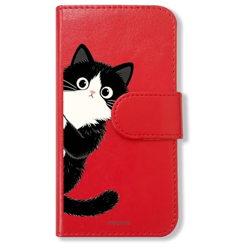 myones AQUOS R6 SH-51B�Ή� �蒠�^(���b�h���n�`����) �L �n�`���� ?���L �Ђ������ �L�� ������� ���킢�� �A�j�}�� �_�C�A���[�^�C�v ���J�� �J�[�h���[ �t���b�v �J�o�[