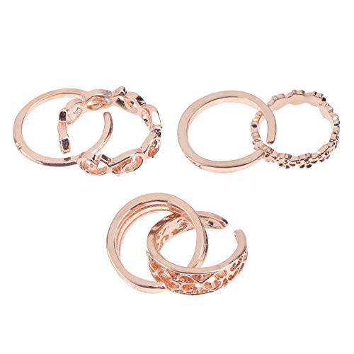 Holibanna 6PCS Adjustable Toe Rings for Women Summer Beach Hypoallergenic Open Toe Ring Finger Tail Ring Set Foot Jewelry