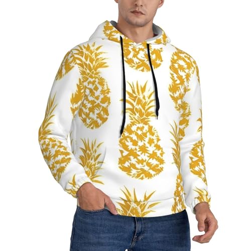 Sweat à capuche homme imprimé ananas idéal pour vos superpositions