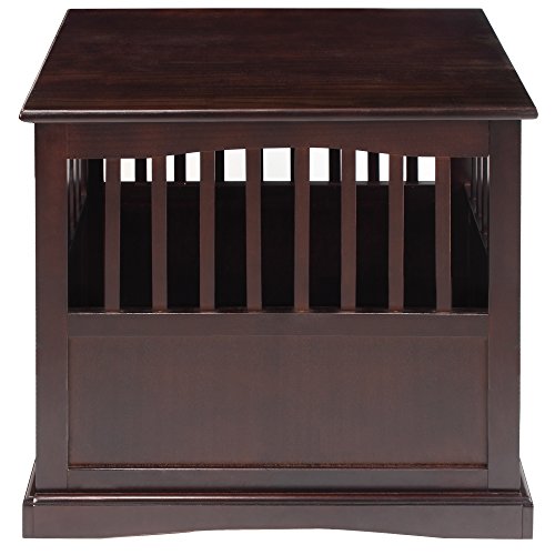 Casual Home Wooden Medium Pet Crate, End Table, Espresso - Image 8