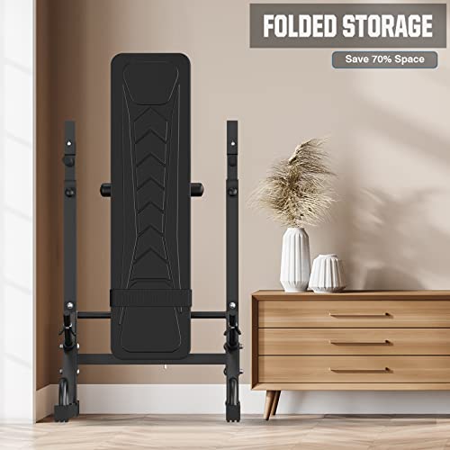 Beking Weight Bench With Squat Rack, Adjustable Workout Bench With Barbell Rack,Folding Bench Press Rack Stand, Multi-Function Strength Training Home Gym (Weight Bench And Squat Rack) #TOP5