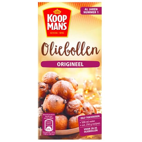 Koopmans Oliebollen - Lote de 10 rosquillas para carnaval (500 g)