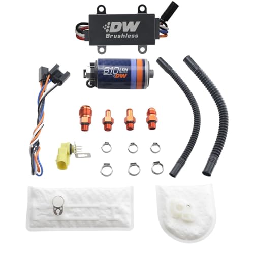 Deatschwerks - 810lph in-tank brushless fuel pump w/ 9-1002 install kit + C105 Controller (9-811-C105-1002)