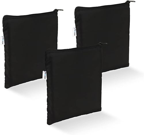 Miniatura 1 de PROAIM Bolsas acolchadas con forma de cubo para accesorios de cámara pequeña (paquete de 3). Saco con cremallera superior para fotógrafos de