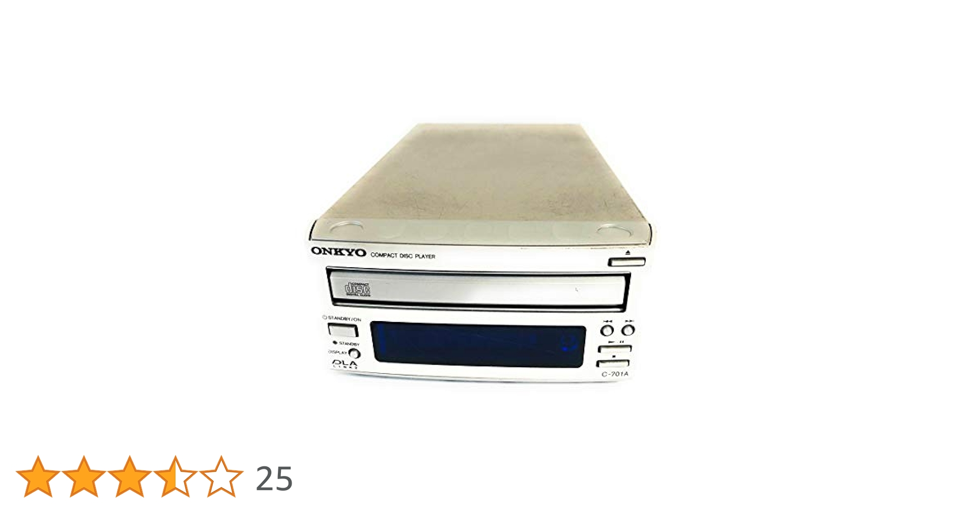 【動作品、ベルト新品】 ONKYO C-701A/コンパクトディスクプレーヤー ONKYO C-701A 〓 超コンパクトなオンキョーのCDプレーヤー