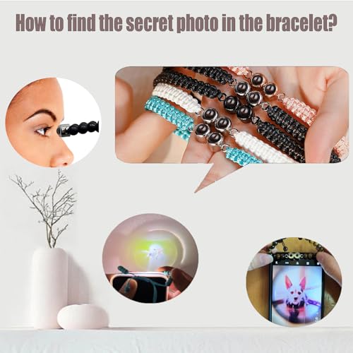 Custom Bracelet with 2 Picture Inside Personalized Photo Bracelet Memorial Gifts for Couples Women Men Mothers Day Fathers Day Birthday Anniversary2