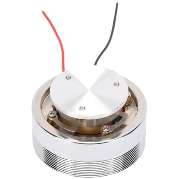 Głośnik Rezonansowy 50 Mm, 4 Ω 25 W Pełna częstotliwość Wibracji Głośnik Basowy z Dźwiękiem Przestrzennym 360°, do Telefonu Komputerowego Odtwarzacz CD MP3 MP4 (SILVER)