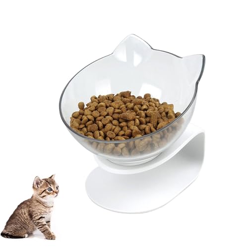 Gamelle pour chat inclinable bol eau nourriture amovible et support anti-dérapant