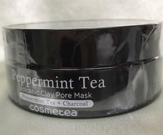 PEPPERMINT TEA VOLCANIC CLAY PORE MASK (peppermint tea and charcoal) 7 FLOZ