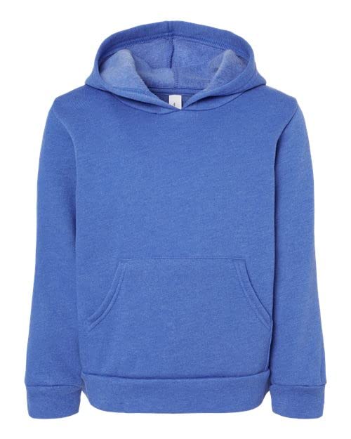 BELLA + CANVAS - Toddler Sponge Fleece Pullover Hoodie - 3719T - 4T - Heather True Royal
