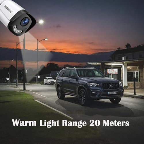 Image of SINLOE Wired 2 MP Color Night Vision Day /Night 24 Hour Full Color Vision 1080P Full HD AHD Weatherproof Bullet Outdoor CCTV Compatible for All 2MP and Above AHD Supporting DVRs, 1 Unit