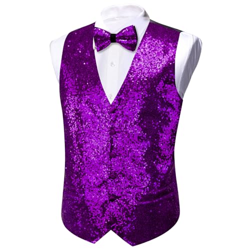 Barry.Wang Mens Vest V-neck Silm Fit Suit Waistcoat Bowtie Set Party Prom Tuxedo4