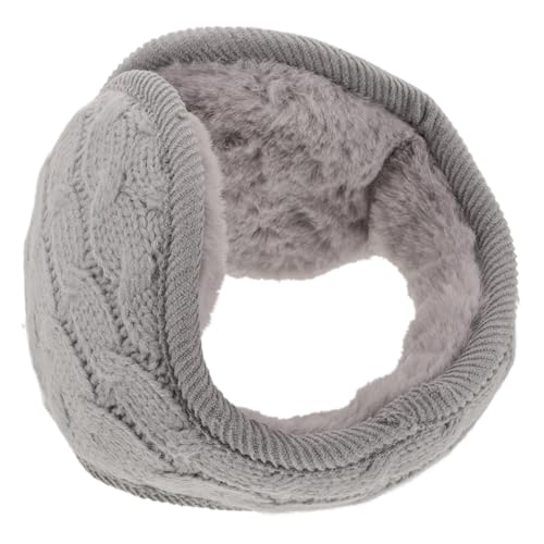 TOGEVAL Foldable Winter Ear Warmer Knit Earmuff with Faux Furry for Women Men Outdoor Cold Weather Accessory