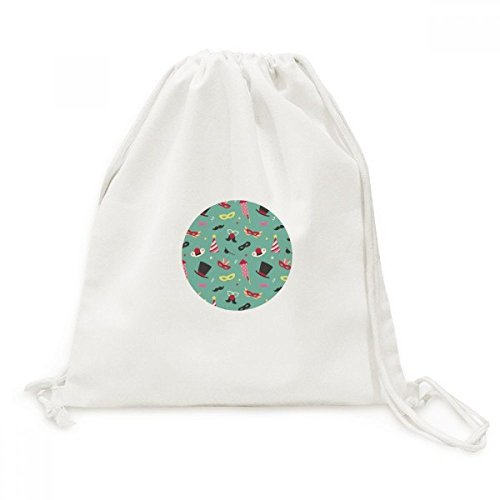 Sac à dos cordon Carnaval de Venise en toile souple et résistante