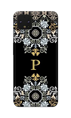 Image of Printed Hard Back Cover Case for Google Pixel 4 Back Cover (Alphabet P) -1803
