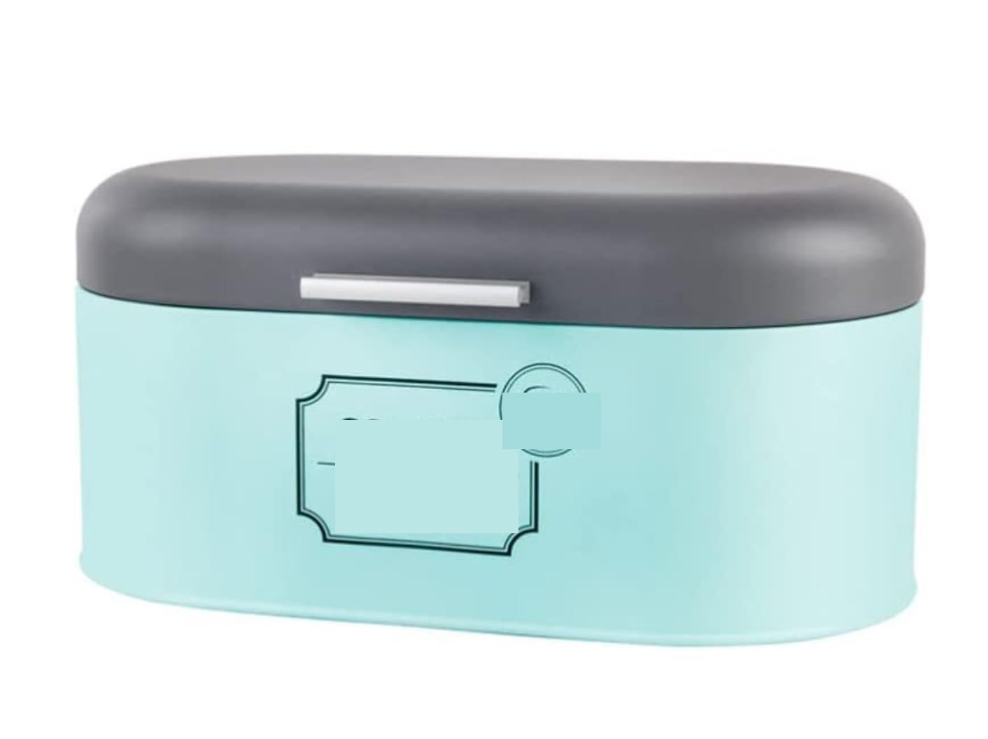 MHbdfsxz Bread Container Storage Bin Bread Bins For Kitchen Metal Box For Counter With Roll Up Lid Storage Container Holder Cookies Pastries(Grün)
