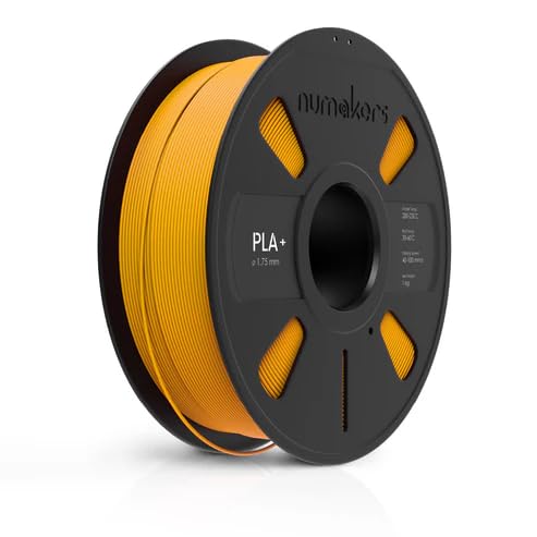 NUMAKERS PLA+ 3D Printer Filament, 1.75mm, Dimensional Accuracy +/- 0.03 mm, 1 kg Spool (2.2 lbs), Compatible with Most FDM Printers