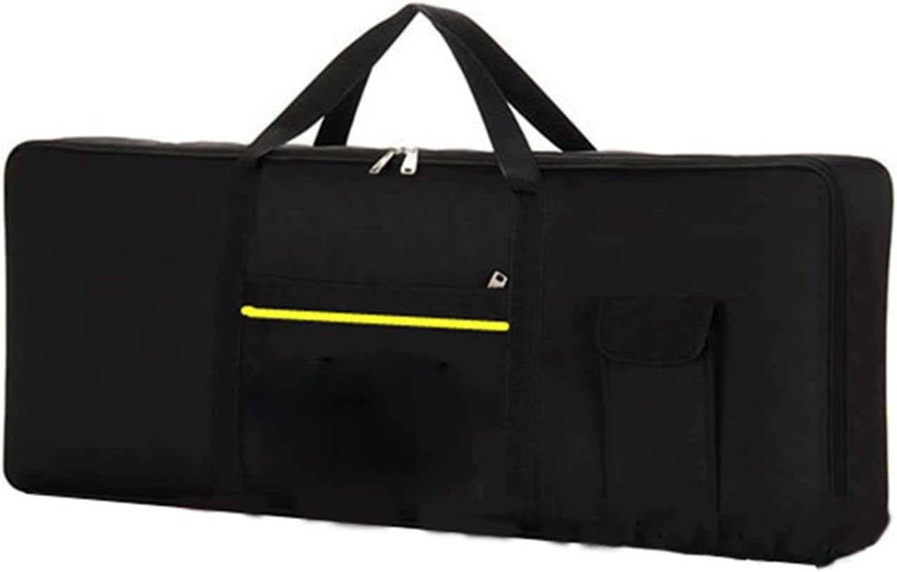 VSOLS 61 Key Keyboard Instrument Keyboard Bag Thickened Waterproof Electronic Piano Cover Case for Electronic (Color : Black)