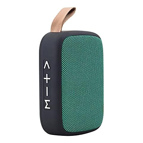 fasloyu Portable Mini Wireless Bluetooth Stereo SD Card FM Speaker For Smartphone Tablet Laptop for Travel, Outdoors, Home and Party (Green) Cover