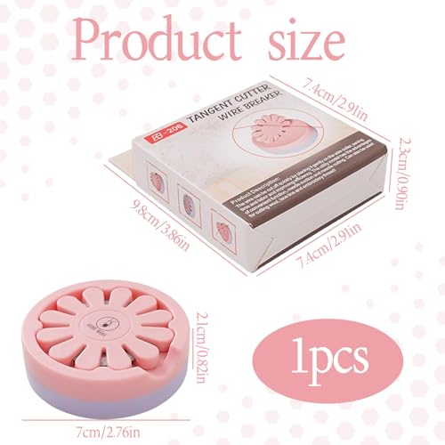 Blade Saver Thread Cutter Tool with Magnetic Bottom,Quilting Supplies for Sewing Seam Magnetic Pins(Pink,The Blade is Not Removable) - Thumbnail 2